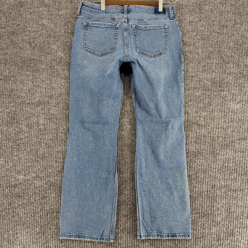 Hollister Jeans Womens 2R W26 Blue Low Rise Baggy Distressed Ripped Denim Knee - Picture 4 of 11